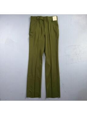 VTG NOS 60s 70s Western Rockabilly Pants 32x34 Trousers High Rise Poly Cool